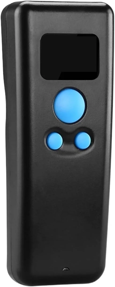 اسکنر بارکد GZDtdsd 2.4g بلوتوثی جیبی مینی اسکنر انبارداری خرده فروشی لجستیک اسکنر بارکد خوان بی سیم با صفحه نمایش (2D)