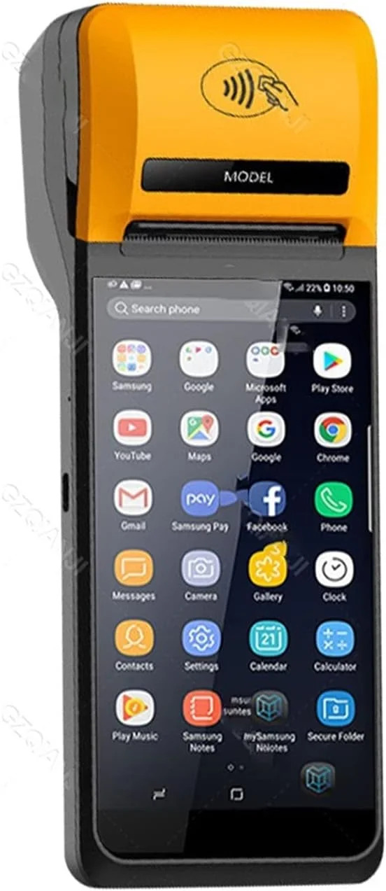 دستگاه POS قابل حمل با پرینتر حرارتی 58 میلی‌متری، سیستم فروشگاهی، پرینتر رسید و لیبل حمل و نقل Zeenyi