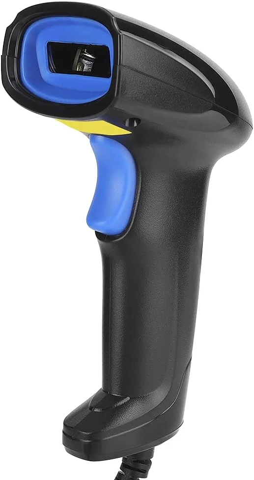 اسکنر بارکد سیمی تک بعدی VELATEMOR YHD-1100L، اسکنر ارگونومیک IP54 با پشتیبانی از اسکن کلیدی، اسکن خودکار مداوم، اسکنر بارکد دستی مشکی برای فروشگاه، سوپرمارکت، انبار (تفنگ اسکن سیمی)