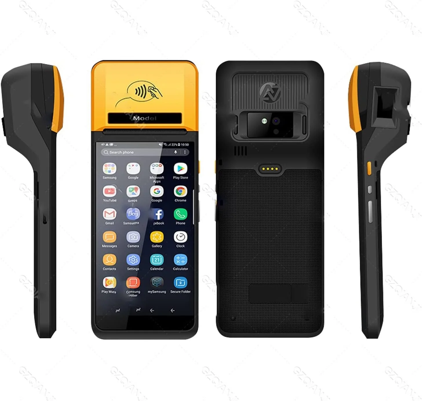 دستگاه POS قابل حمل با پرینتر حرارتی 58 میلی‌متری، سیستم فروشگاهی، پرینتر رسید و لیبل حمل و نقل Zeenyi