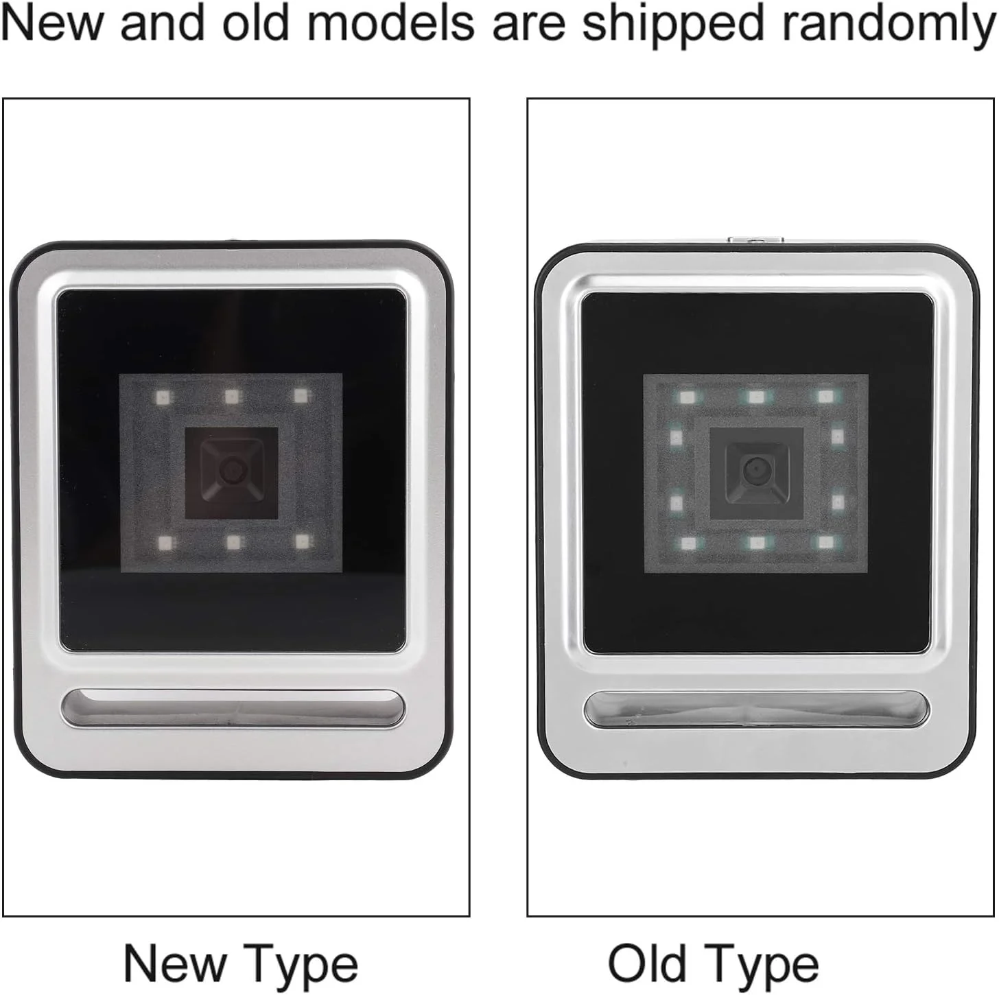 اسکنر بارکد HANEFRE 1D 2D، اسکنر بارکد رومیزی LED قرمز، رمزگشایی فوق العاده چند جهته برای سوپرمارکت