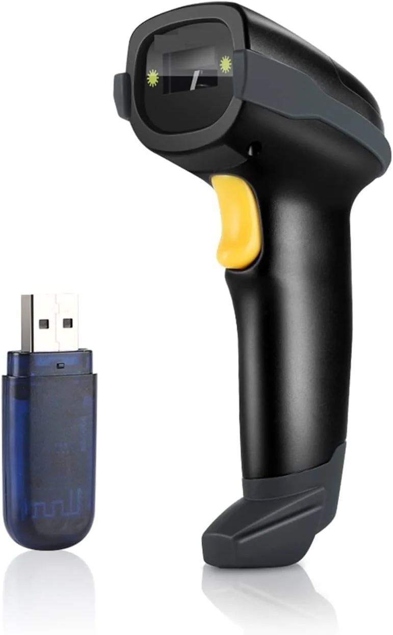اسکنر بارکد دستی RTYUTT 1D بی سیم با عملکرد نمایش تاریخ سازگار با بلوتوث، بی سیم 2.4G و بارکد خوان سیمی USB اسکنر بارکد دستی RTYUTT 1D بی سیم با عملکرد نمایش تاریخ سازگار با بلوتوث، بی سیم 2.4G و بارکد خوان سیمی USB