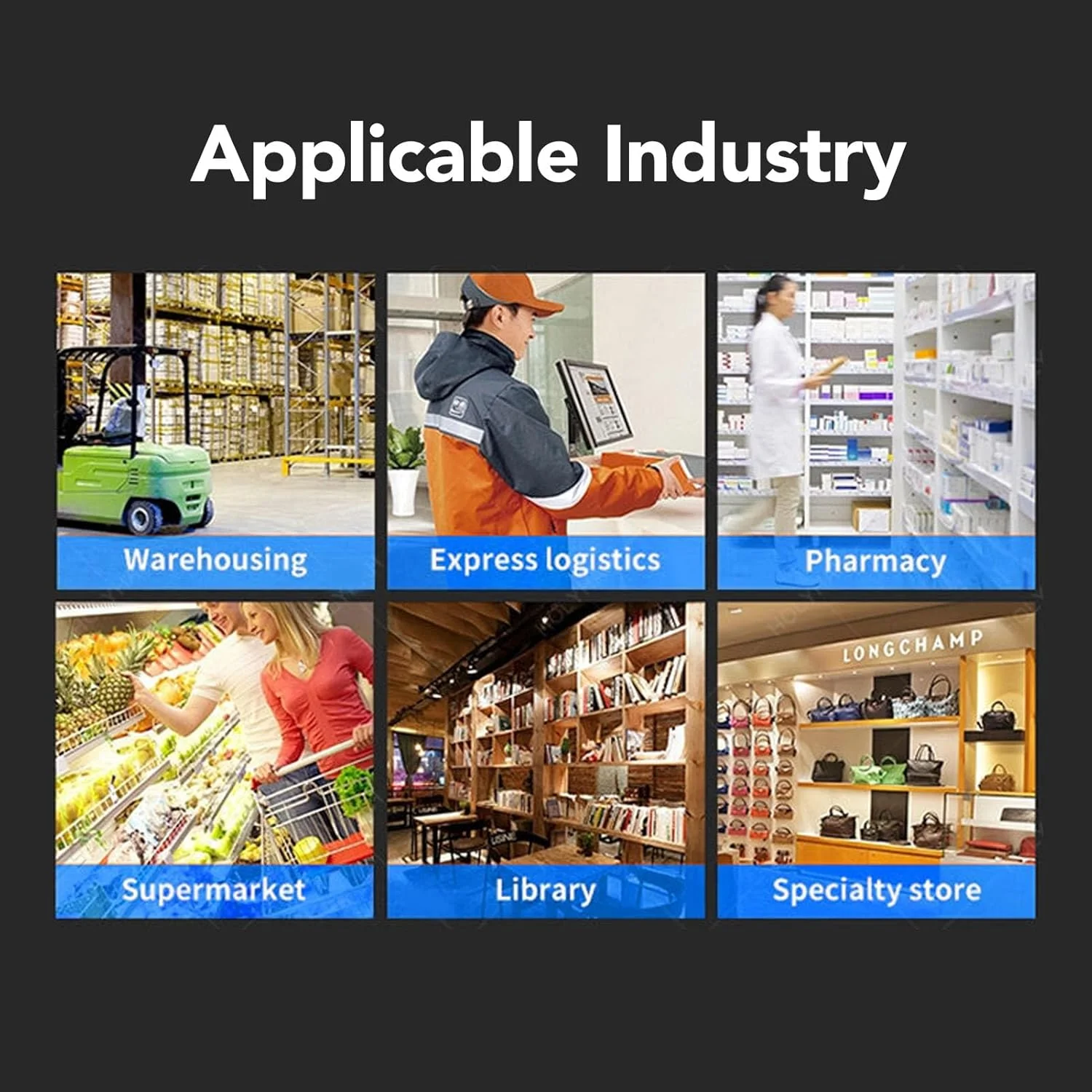 اسکنر بارکد دستی بریلوکسا 1D، اسکنر بارکد بی سیم 2.4G، اسکن سریع، قابلیت تشخیص قوی، بارکد خوان با چراغ نشانگر بازر