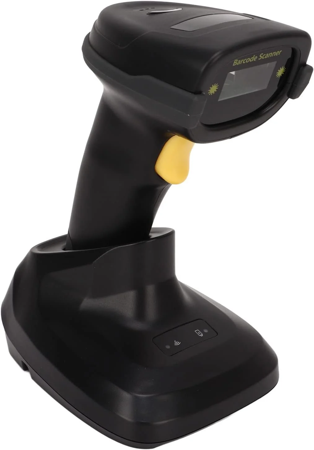 اسکنر بارکد Gearwell، بارکد خوان بی سیم، تفنگ بارکد 1D POS، جمع کننده بارکد پایه شارژ، اسکنر فروشگاه خرده فروشی، ابزار بررسی موجودی