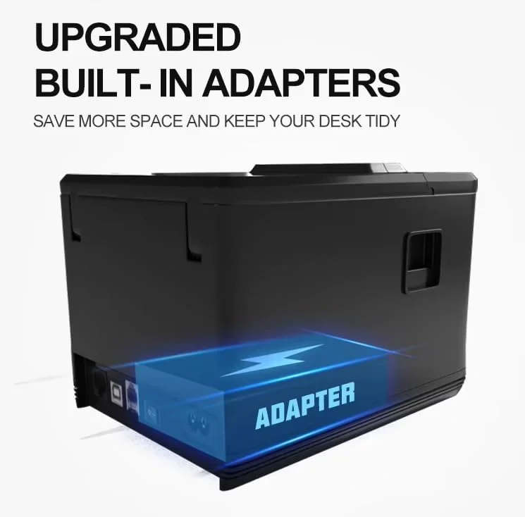 پرینتر حرارتی زیول 80 میلی‌متری - نصب آسان در ویندوز، سازگار با سیستم‌های POS، اتصال USB سریع، چاپ واضح - ایده‌آل برای رستوران‌ها، کافه‌ها و فروشگاه‌های خرده‌فروشی.