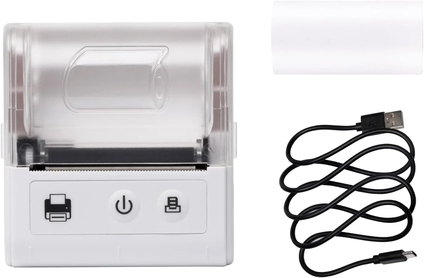 پرینتر حرارتی کوچک قابل حمل Eacam، اتصال USB و BT، 2 اینچ 57 میلی متر، پرینتر بی سیم پرسرعت با 1 رول کاغذ داخل، سازگار با iOS Android Windows برای فروش رستوران فروشگاه خرده فروشی پرینتر حرارتی کوچک قابل حمل Eacam، اتصال USB و BT، 2 اینچ 57 میلی متر، پرینتر بی سیم پرسرعت با 1 رول کاغذ داخل، سازگار با iOS Android Windows برای فروش رستوران فروشگاه خرده فروشی