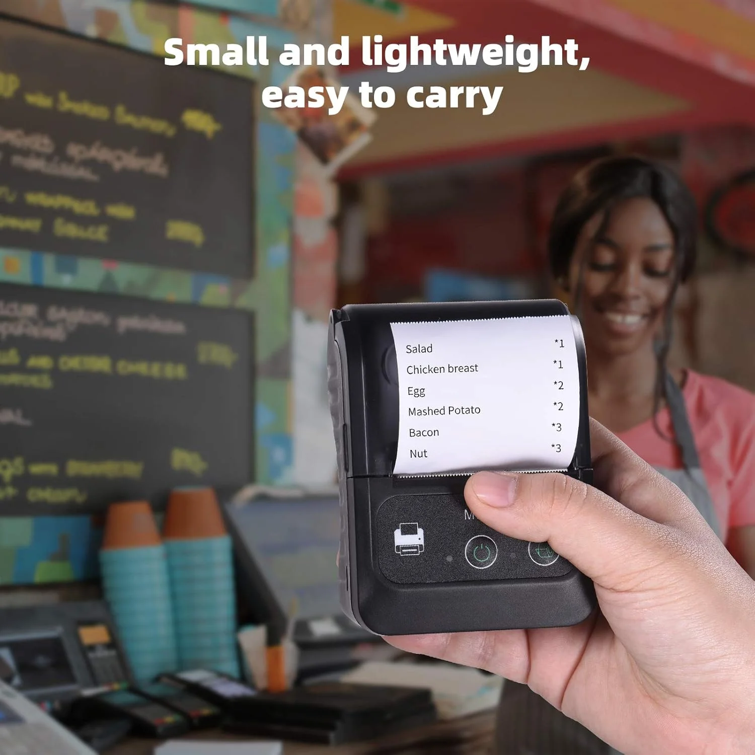 چاپگر حرارتی رسید قابل حمل بی سیم BT 58mm 2 اینچی مینی USB چاپگر POS موبایل پشتیبانی از دستور چاپ ESC/POS سازگار با Android/iOS/Windows برای رستوران های کوچک فروشگاه خرده فروشی چاپگر حرارتی رسید قابل حمل بی سیم BT 58mm 2 اینچی مینی USB چاپگر POS موبایل پشتیبانی از دستور چاپ ESC/POS سازگار با Android/iOS/Windows برای رستوران های کوچک فروشگاه خرده فروشی