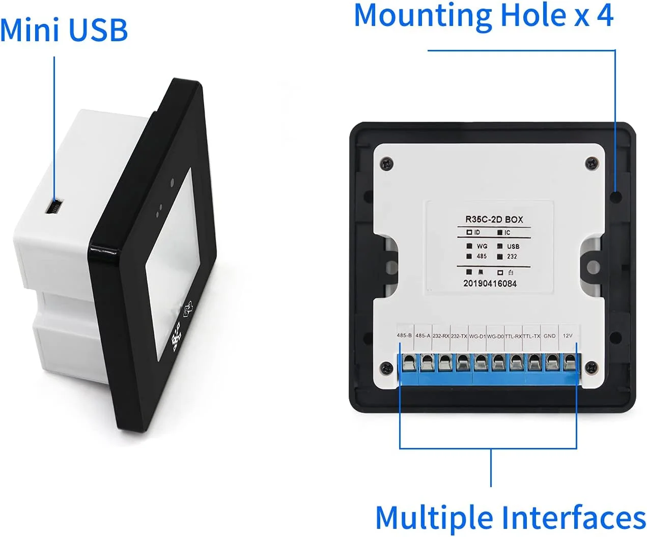 ماژول اسکنر بارکد تعبیه شده کارت RFID اتصال USB پرسرعت برای کد QR 1D 2D سوپرمارکت انبار فروشگاه خرده فروشی پرداخت موبایلی کنترل دسترسی