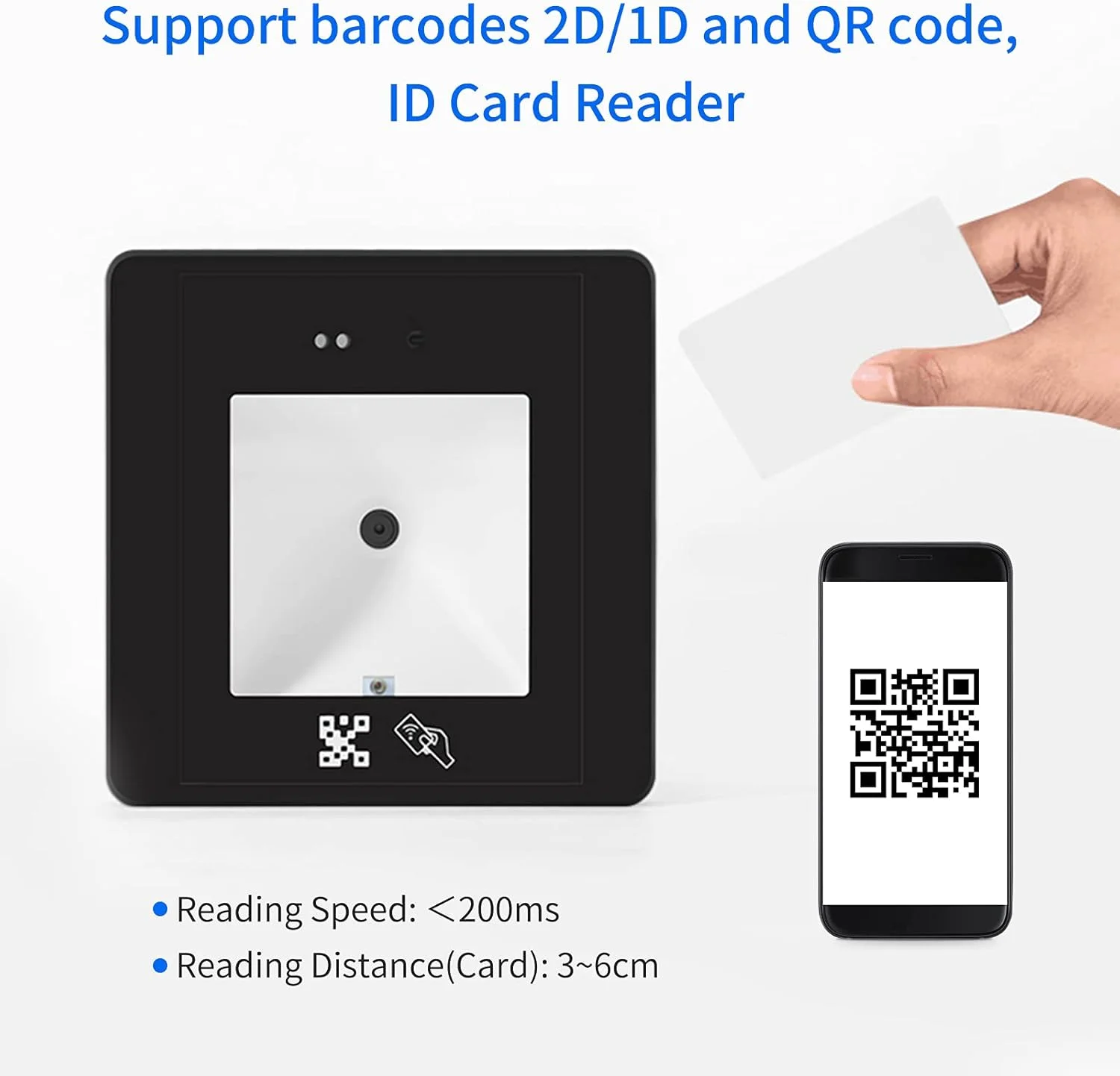 ماژول اسکنر بارکد تعبیه شده کارت RFID اتصال USB پرسرعت برای کد QR 1D 2D سوپرمارکت انبار فروشگاه خرده فروشی پرداخت موبایلی کنترل دسترسی