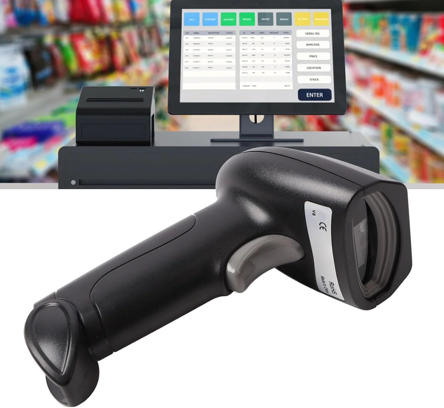 اسکنر بارکد اسکنر کد QR انبار سوپرمارکت اسکنر بارکد اسکنر کد QR انبار سوپرمارکت