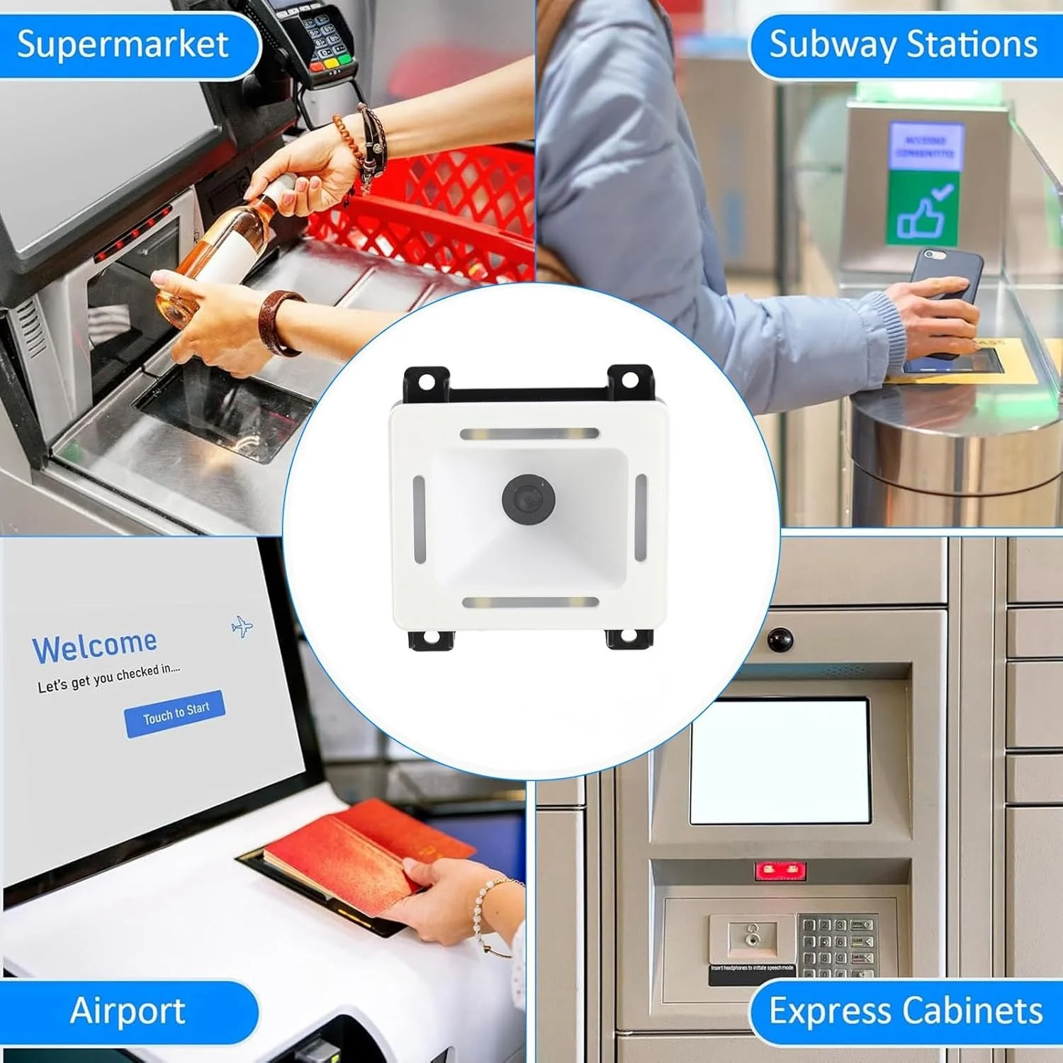 اسکنر بارکد تعبیه شده با رابط USB، حسگر خودکار، ماژول اسکن کد QR یک بعدی و دو بعدی برای کنترل دسترسی، قفل هوشمند، پروژه‌های هوشمند، انتقال داده با سرعت بالا و کارآمد