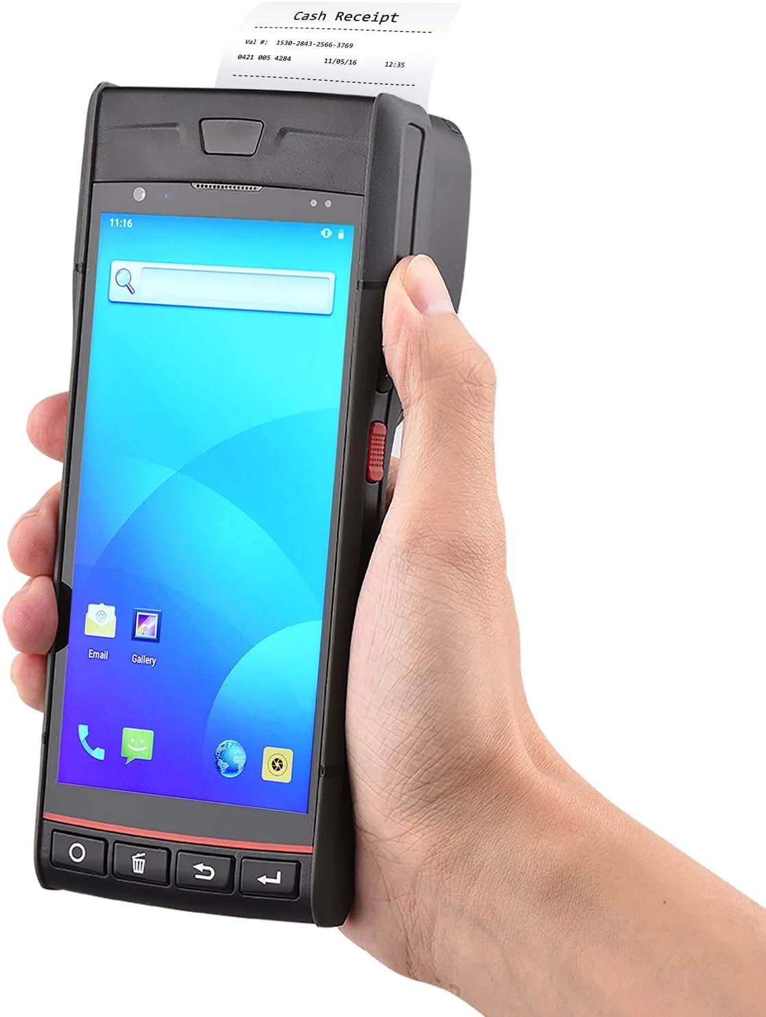 چاپگر رسید POS قابل حمل ترمینال PDA اندروید 9.0 پشتیبانی از سیستم موقعیت یابی جهانی 4G WiFi BT ارتباط با صفحه لمسی 5.5 اینچی چاپ برچسب با عرض 58 میلی متر برای سوپرمارکت رستوران انبار چاپگر رسید POS قابل حمل ترمینال PDA اندروید 9.0 پشتیبانی از سیستم موقعیت یابی جهانی 4G WiFi BT ارتباط با صفحه لمسی 5.5 اینچی چاپ برچسب با عرض 58 میلی متر برای سوپرمارکت رستوران انبار