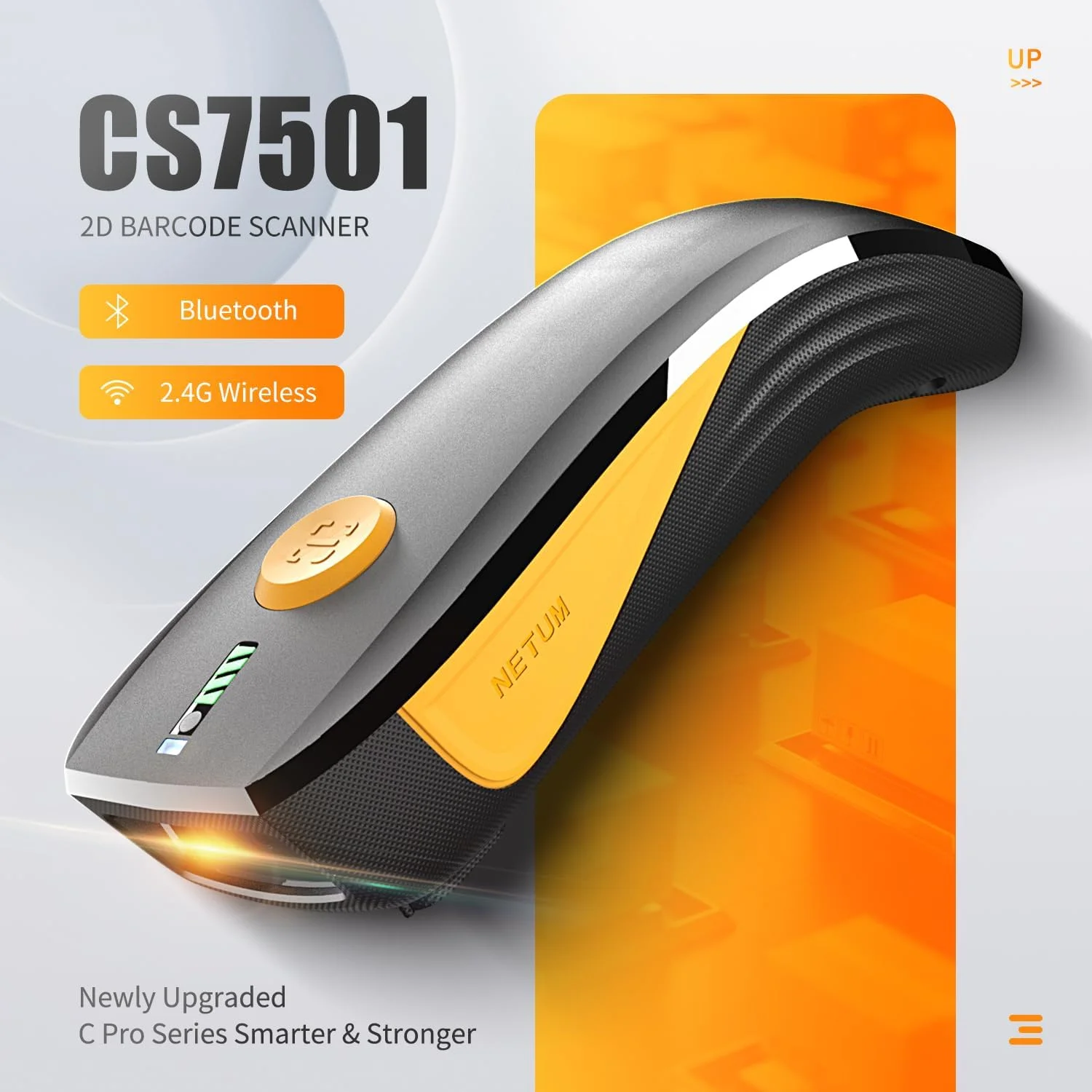 اسکنر بارکدخوان QR کد NETUM CS7501 - اسکنر بارکد بلوتوثی ارتقا یافته، مینی بارکدخوان قابل حمل 1D و 2D برای مدیریت موجودی، اسکنر تصویر بی سیم برای تبلت ها، اندروید، iOS، PC و سیستم های POS اسکنر بارکدخوان QR کد NETUM CS7501 - اسکنر بارکد بلوتوثی ارتقا یافته، مینی بارکدخوان قابل حمل 1D و 2D برای مدیریت موجودی، اسکنر تصویر بی سیم برای تبلت ها، اندروید، iOS، PC و سیستم های POS