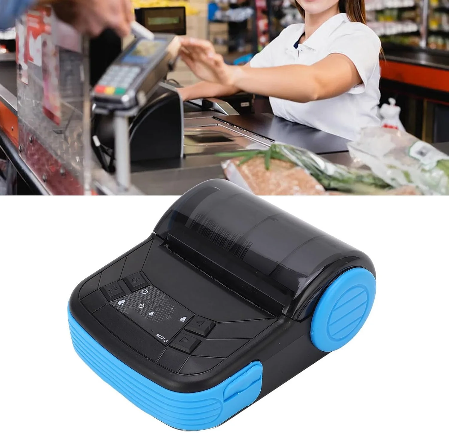 پرینتر حرارتی Depisuta، پرینتر بی سیم قابل حمل 80 میلی متری برای رسید، بلیط، فاکتور، پرینتر POS، مجهز به USB، پشتیبانی از XP، OS X، IOS پرینتر حرارتی Depisuta، پرینتر بی سیم قابل حمل 80 میلی متری برای رسید، بلیط، فاکتور، پرینتر POS، مجهز به USB، پشتیبانی از XP، OS X، IOS