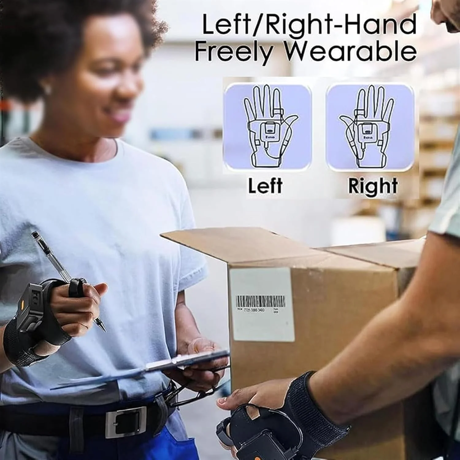 اسکنر بارکد پوشیدنی SUCRFXJ، اسکنر بارکد قابل حمل 2.4G، اسکنر بارکد دستکشی بلوتوثی 1D و 2D، باتری 1600mAh برای لجستیک، تحویل اکسپرس، کارخانه، انبار اسکنر بارکد پوشیدنی SUCRFXJ، اسکنر بارکد قابل حمل 2.4G، اسکنر بارکد دستکشی بلوتوثی 1D و 2D، باتری 1600mAh برای لجستیک، تحویل اکسپرس، کارخانه، انبار