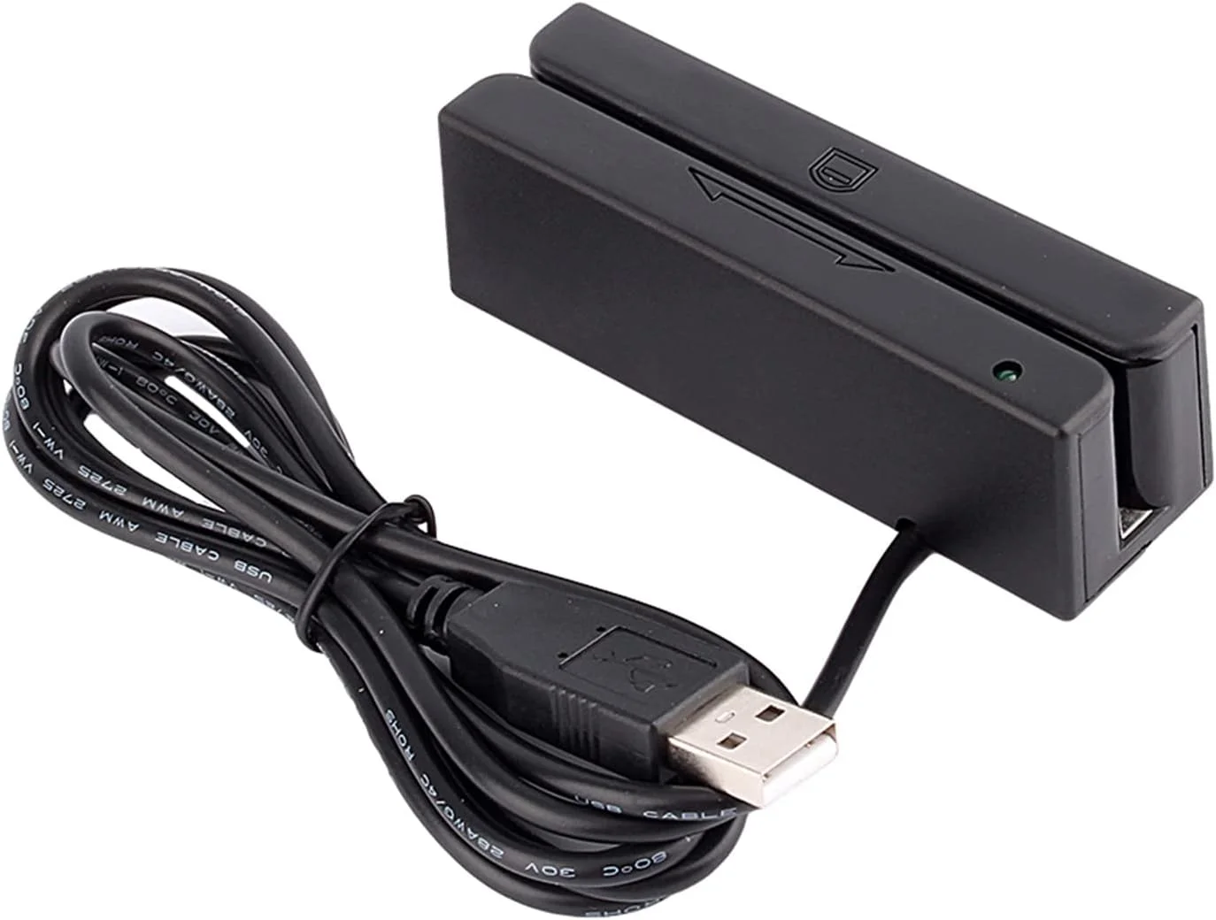 دستگاه کارت خوان اعتباری MSR90 - USB 3 Tracks POS سیستم کارت خوان نوار مغناطیسی برای صندوقدار - مینی Mag Speed Swiper