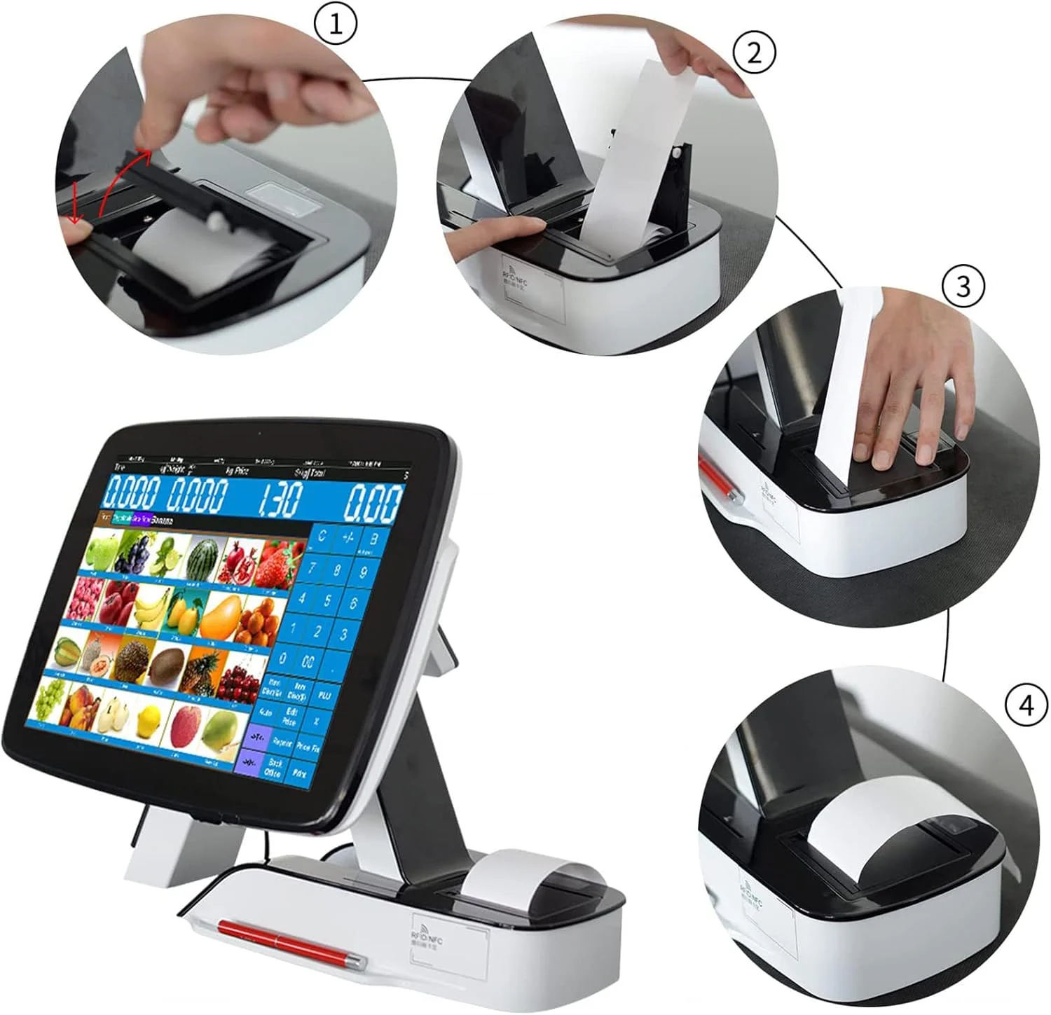 سیستم POS صفحه لمسی 15 اینچی DISHENGZHEN با چاپگر حرارتی رسید داخلی و نرم افزار POS، ایده آل برای صنایع خرده فروشی و خدمات سیستم POS صفحه لمسی 15 اینچی DISHENGZHEN با چاپگر حرارتی رسید داخلی و نرم افزار POS، ایده آل برای صنایع خرده فروشی و خدمات