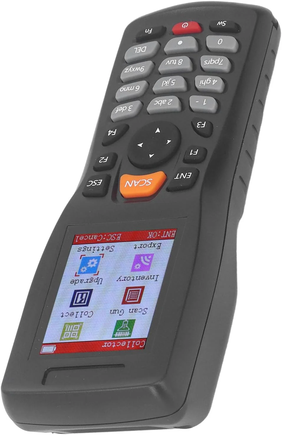 اسکنر بارکد بریلوکسا، بارکد خوان بی سیم 2.4 گیگاهرتز CCD با صفحه نمایش 2.2 اینچی برای جمع آوری داده های بارکد نور قرمز