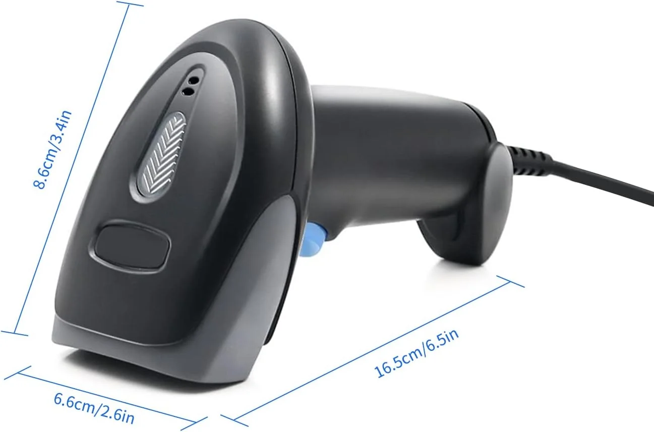 بارکد خوان Marhynchus، اسکنر بارکد و QR کد حرفه ای 1D 2D QR، بی سیم 2.4G USB سیمی با باتری 1200mAh برای سوپرمارکت، خرده فروشی، کتابخانه، لجستیک، انبار