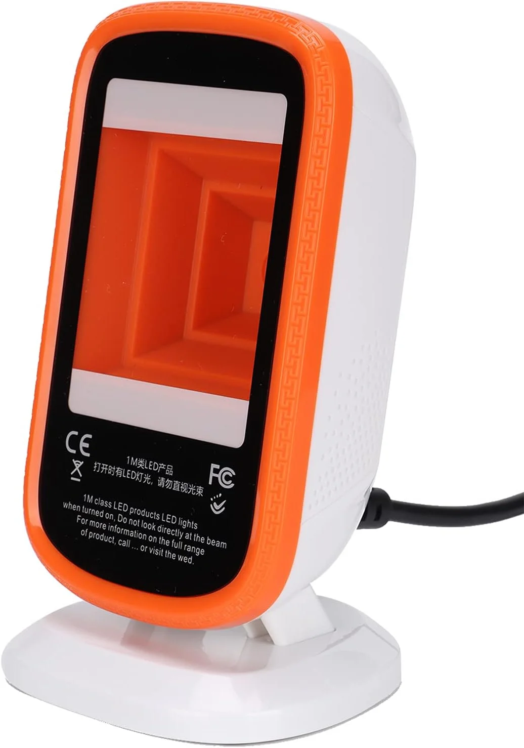 اسکنر بارکد رومیزی XUMIUZIY، اسکنر حسگر پرداخت موبایلی خودکار هوشمند سیمی، تصویر دو بعدی صفحه نمایش LED با USB برای فروشگاه، انبار.