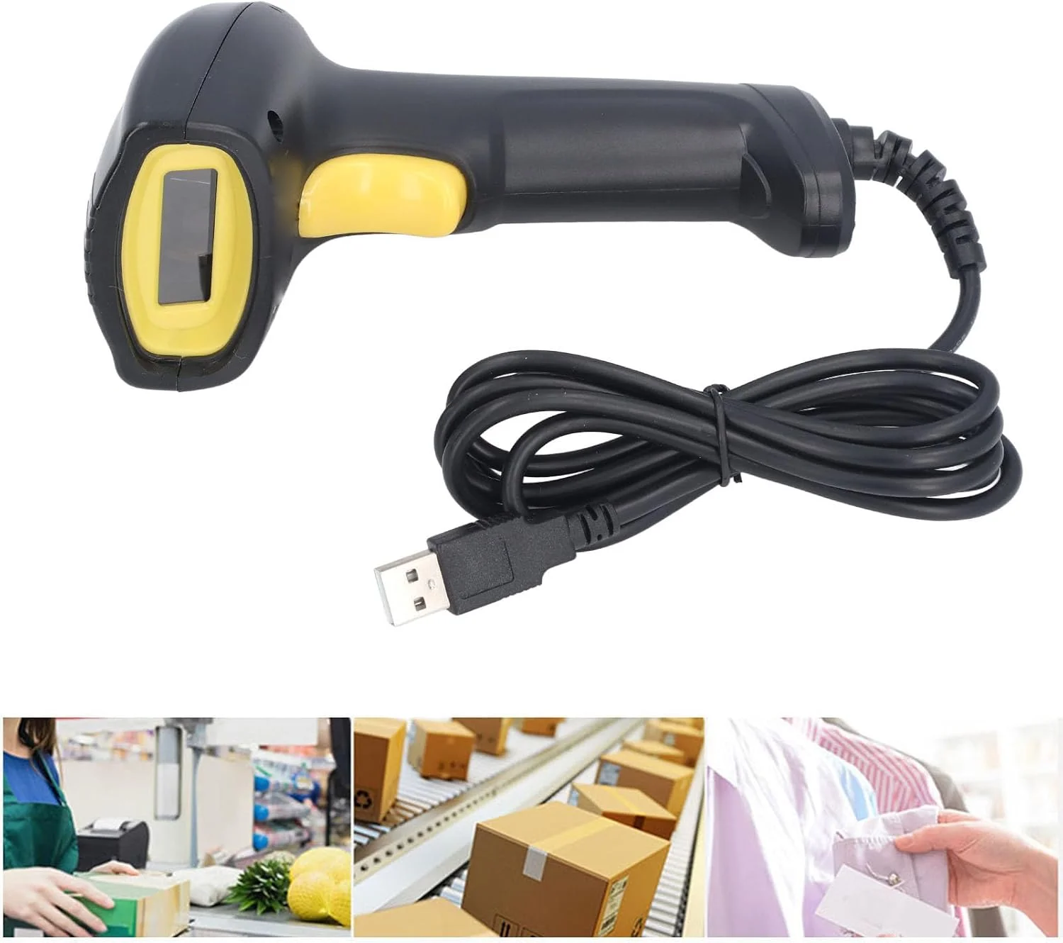اسکنر بارکد سیمی USB Marhynchus، بارکد خوان دستی بارکد 1 بعدی برای اندروید IOS OS با حسگر CMOS حالت اسکن خودکار برای انبار، کتابخانه، سوپرمارکت اسکنر بارکد سیمی USB Marhynchus، بارکد خوان دستی بارکد 1 بعدی برای اندروید IOS OS با حسگر CMOS حالت اسکن خودکار برای انبار، کتابخانه، سوپرمارکت