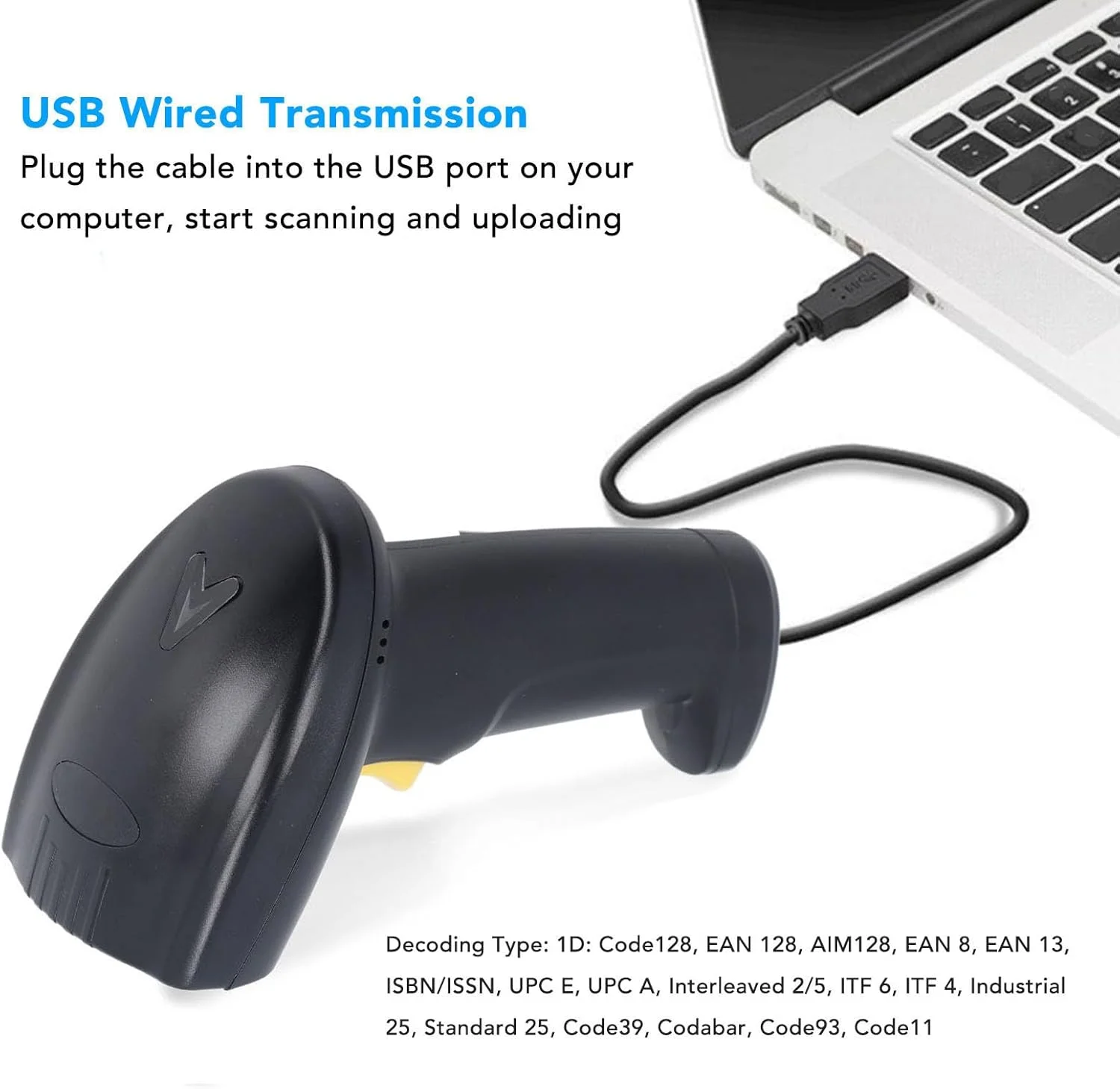اسکنر بارکد سیمی USB Marhynchus، بارکد خوان دستی بارکد 1 بعدی برای اندروید IOS OS با حسگر CMOS حالت اسکن خودکار برای انبار، کتابخانه، سوپرمارکت اسکنر بارکد سیمی USB Marhynchus، بارکد خوان دستی بارکد 1 بعدی برای اندروید IOS OS با حسگر CMOS حالت اسکن خودکار برای انبار، کتابخانه، سوپرمارکت