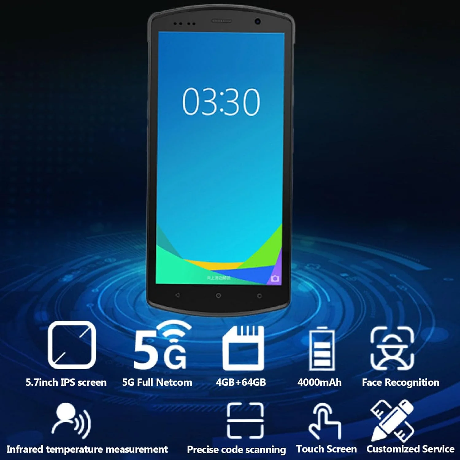 اسکنر بارکد وای فای 5G Luqeeg برای اندروید 12، اسکنر PDA دستی IP65 با صفحه لمسی کامل 5.7 اینچی، کامپیوتر موبایل بارکد خوان، پشتیبانی از اسکن NFC و OCR اسکنر بارکد وای فای 5G Luqeeg برای اندروید 12، اسکنر PDA دستی IP65 با صفحه لمسی کامل 5.7 اینچی، کامپیوتر موبایل بارکد خوان، پشتیبانی از اسکن NFC و OCR