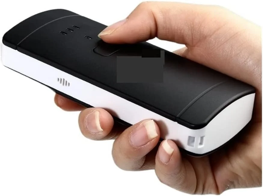 اسکنر بارکد دستی RTYUTT بی سیم 2D اسکنر 1D 2D PDF417 QR کد اسکنر بارکد بی سیم جیبی