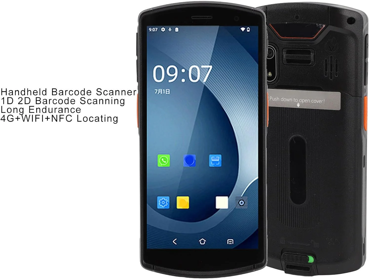 اسکنر بارکد Gearwell، جمعآوری کننده داده بی سیم با صفحه نمایش رنگی دستی و پشتیبانی از NFC، اسکنر ترمینال بارکد خوان 1D 2D اسکنر بارکد Gearwell، جمعآوری کننده داده بی سیم با صفحه نمایش رنگی دستی و پشتیبانی از NFC، اسکنر ترمینال بارکد خوان 1D 2D