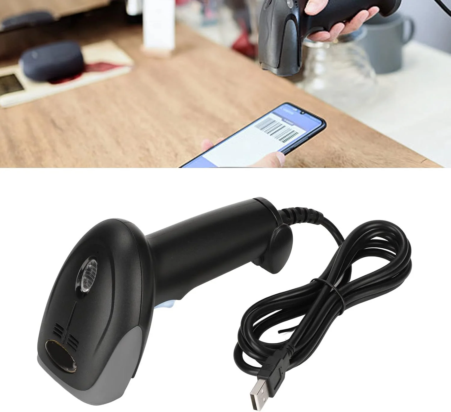 اسکنر تک بعدی Jectse، بارکد خوان QR، اسکنر بارکد ارگونومیک انتقال تصویر جهانی IP54 ضد گرد و غبار و ضد آب برای اسکن پرداخت موبایلی، صفحه نمایش کامپیوتر، مراکز خرید اسکنر تک بعدی Jectse، بارکد خوان QR، اسکنر بارکد ارگونومیک انتقال تصویر جهانی IP54 ضد گرد و غبار و ضد آب برای اسکن پرداخت موبایلی، صفحه نمایش کامپیوتر، مراکز خرید