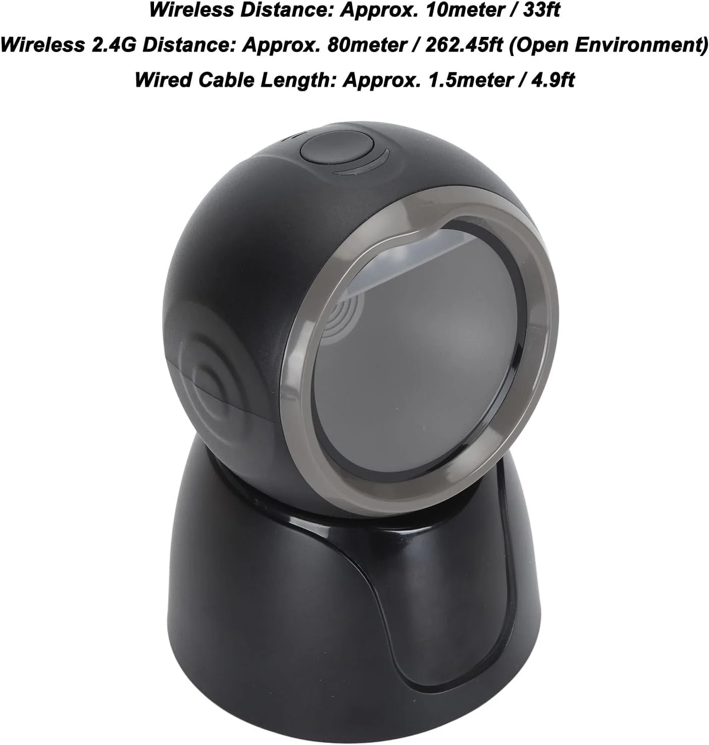 اسکنر بارکد رومیزی GOWENIC 1D 2D QR، اسکنر بارکد خوان USB اتوماتیک و چند جهته با رزولوشن 640x480، برای سوپرمارکت ها، فروشگاه های خرده فروشی، بانک ها