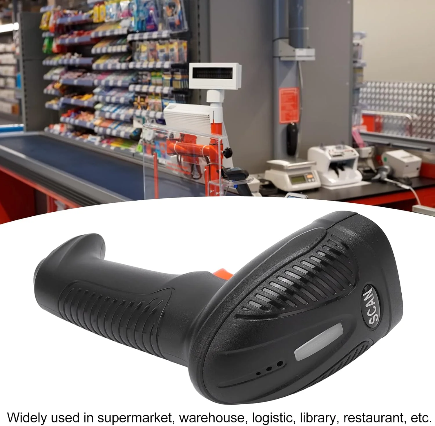 اسکنر بارکد 1D دستی Plug and Play 2.4G بی سیم با باتری داخلی برای سوپرمارکت لجستیک اسکنر بارکد 1D دستی Plug and Play 2.4G بی سیم با باتری داخلی برای سوپرمارکت لجستیک