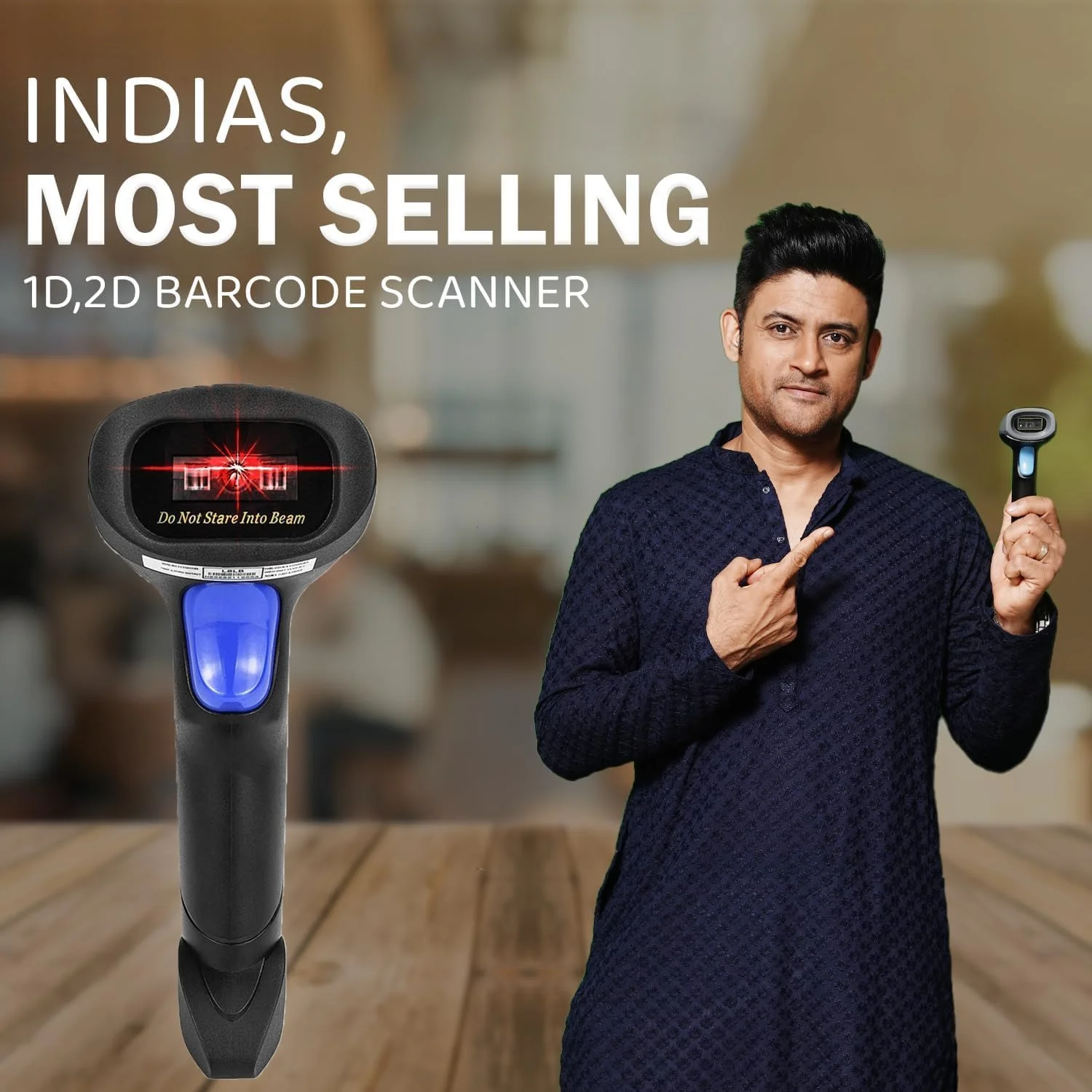 بارکد خوان LED 1D و 2D USB (سیمی) بارکد خوان LED 1D و 2D USB (سیمی)