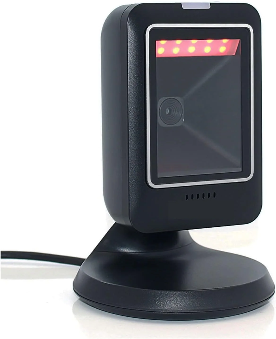 اسکنر بارکد JVAYJH، اسکنر بارکد دو بعدی همه جانبه رومیزی با حسگر خودکار، خواننده ماتریس داده، بارکد خوان USB سوپرمارکت، کد QR 1D 2D