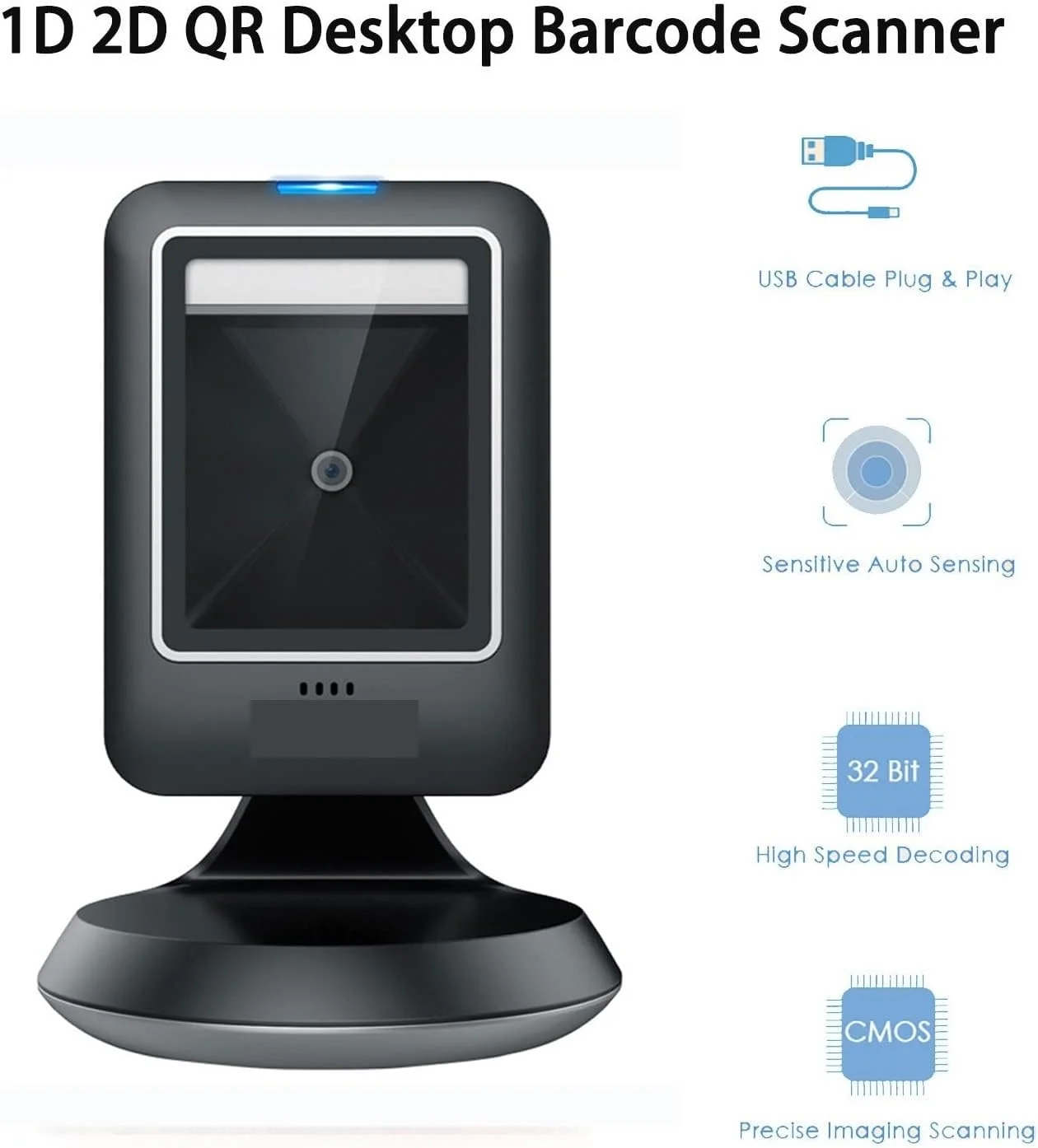 اسکنر بارکد JVAYJH، اسکنر بارکد دو بعدی همه جانبه رومیزی با حسگر خودکار، خواننده ماتریس داده، بارکد خوان USB سوپرمارکت، کد QR 1D 2D اسکنر بارکد JVAYJH، اسکنر بارکد دو بعدی همه جانبه رومیزی با حسگر خودکار، خواننده ماتریس داده، بارکد خوان USB سوپرمارکت، کد QR 1D 2D