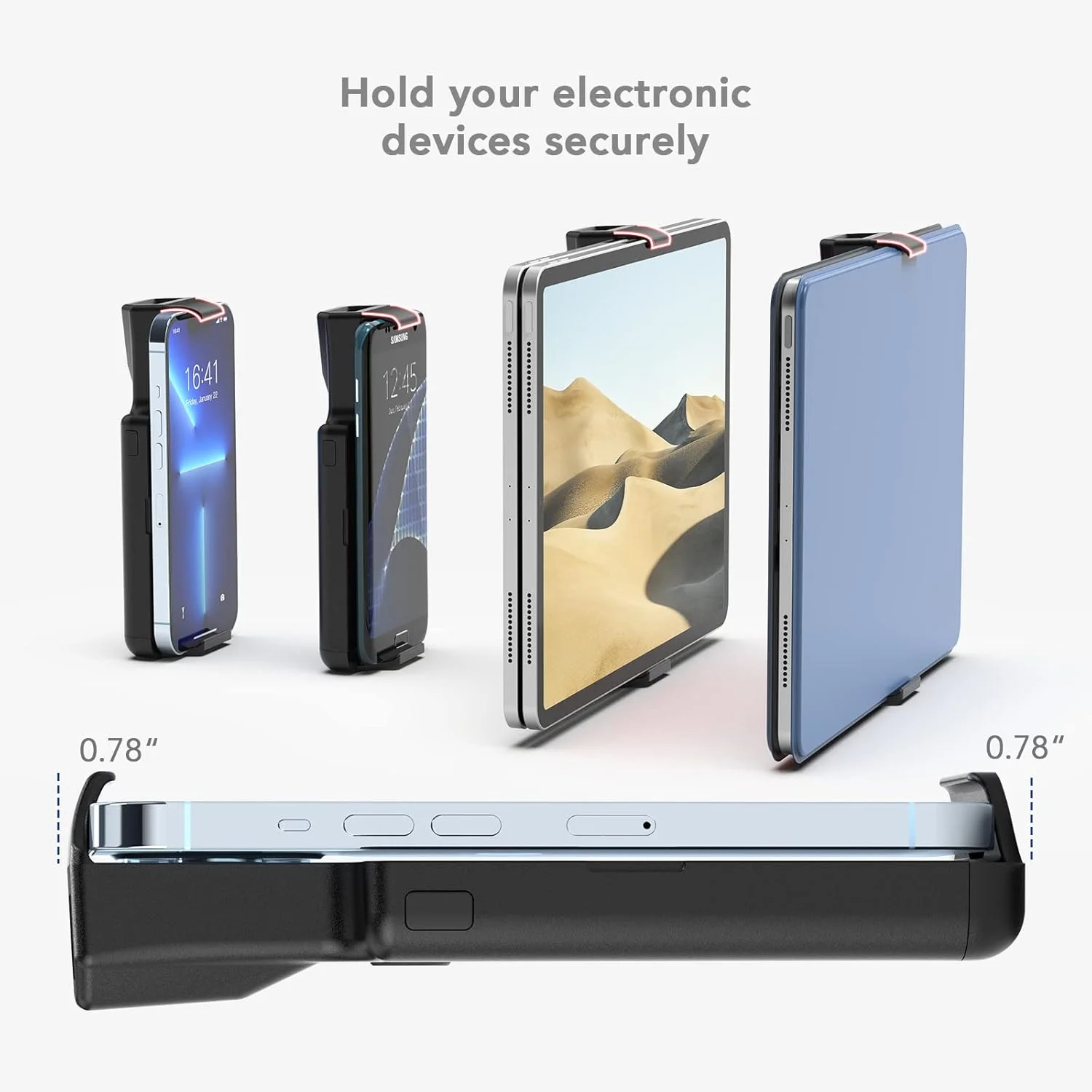 اسکنر بارکد دوبعدی بلوتوث Eyoyo سازگار با آیپد، تبلت، آیفون، تلفن اندروید، باتری قابل شارژ 3000 میلی آمپر ساعتی، بارکد خوان بی سیم قابل حمل 1D QR UPC برای کتابخانه، انبار و موجودی