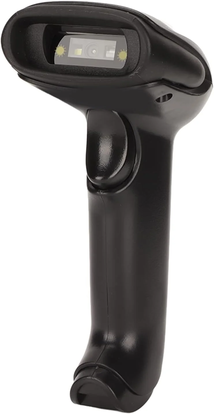 اسکنر بارکد 1D 2D، اسکنر بارکد 1D USB دستی، اسکنر بارکد سیمی ارگونومیک برای انبارداری لجستیک خرده فروشی تجاری