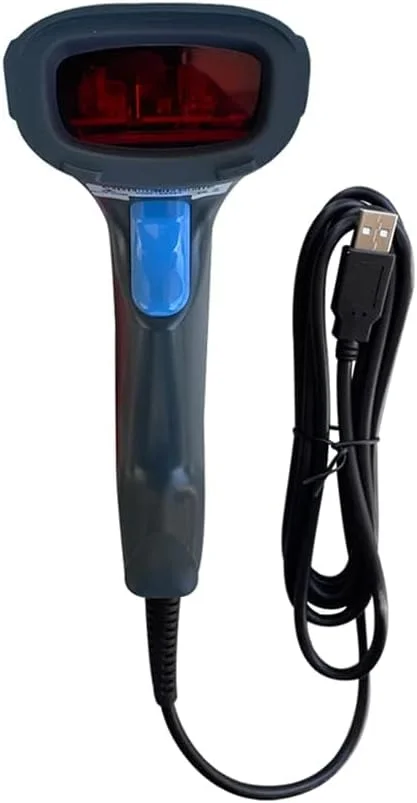بارکد اسکنر 1D سیمی و بارکد خوان لیزری 1D، اسکنر بارکد USB سازگار با کامپیوتر برای فروشگاه، سوپرمارکت، انبار، لیزر نوری دستی USB با سرعت بالا