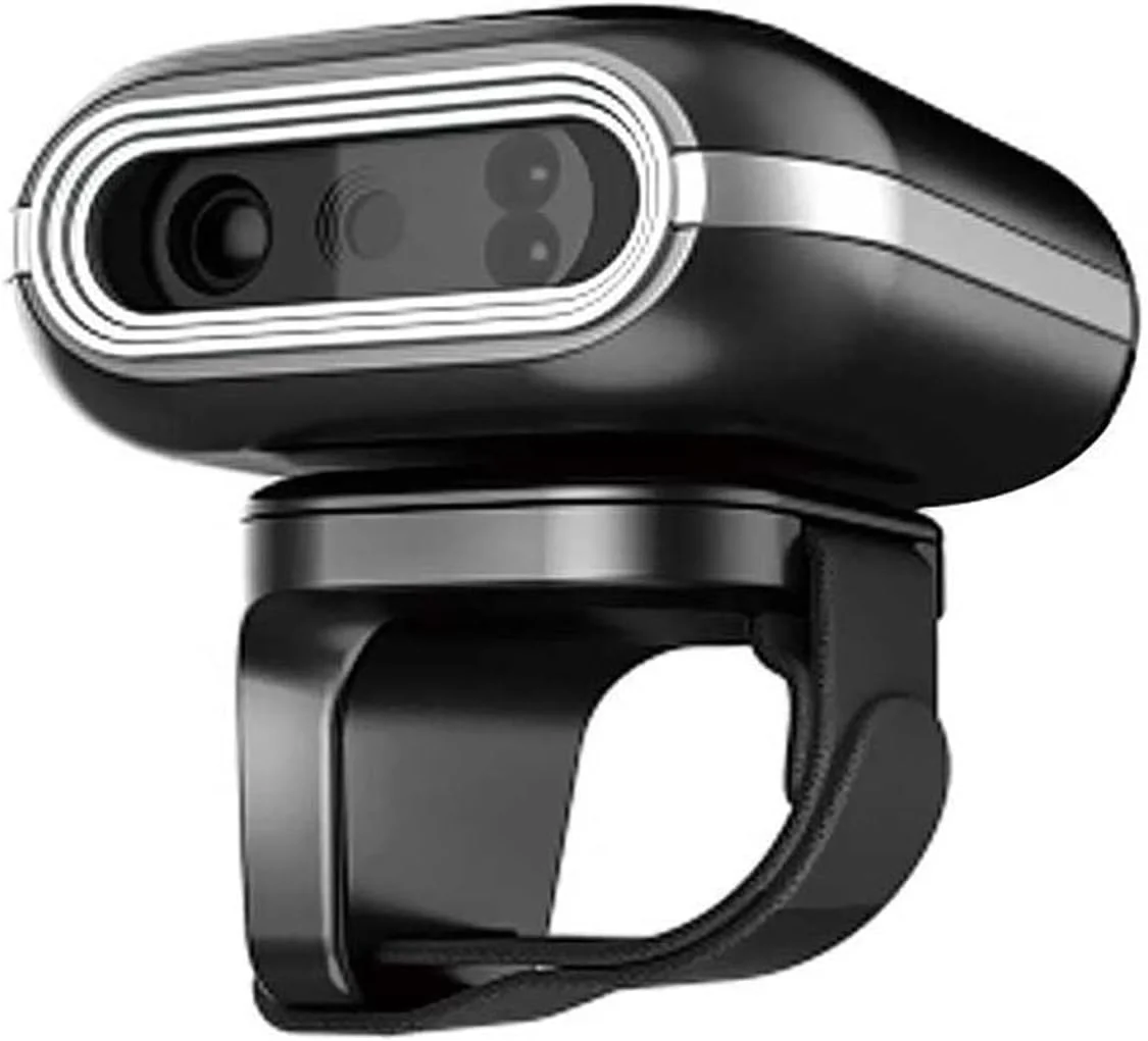 اسکنر بارکد HANEFRE بی سیم حلقه ای پوشیدنی ماژول خواننده کد QR قابل حمل اسکنر بارکد کد QR 1D 2D