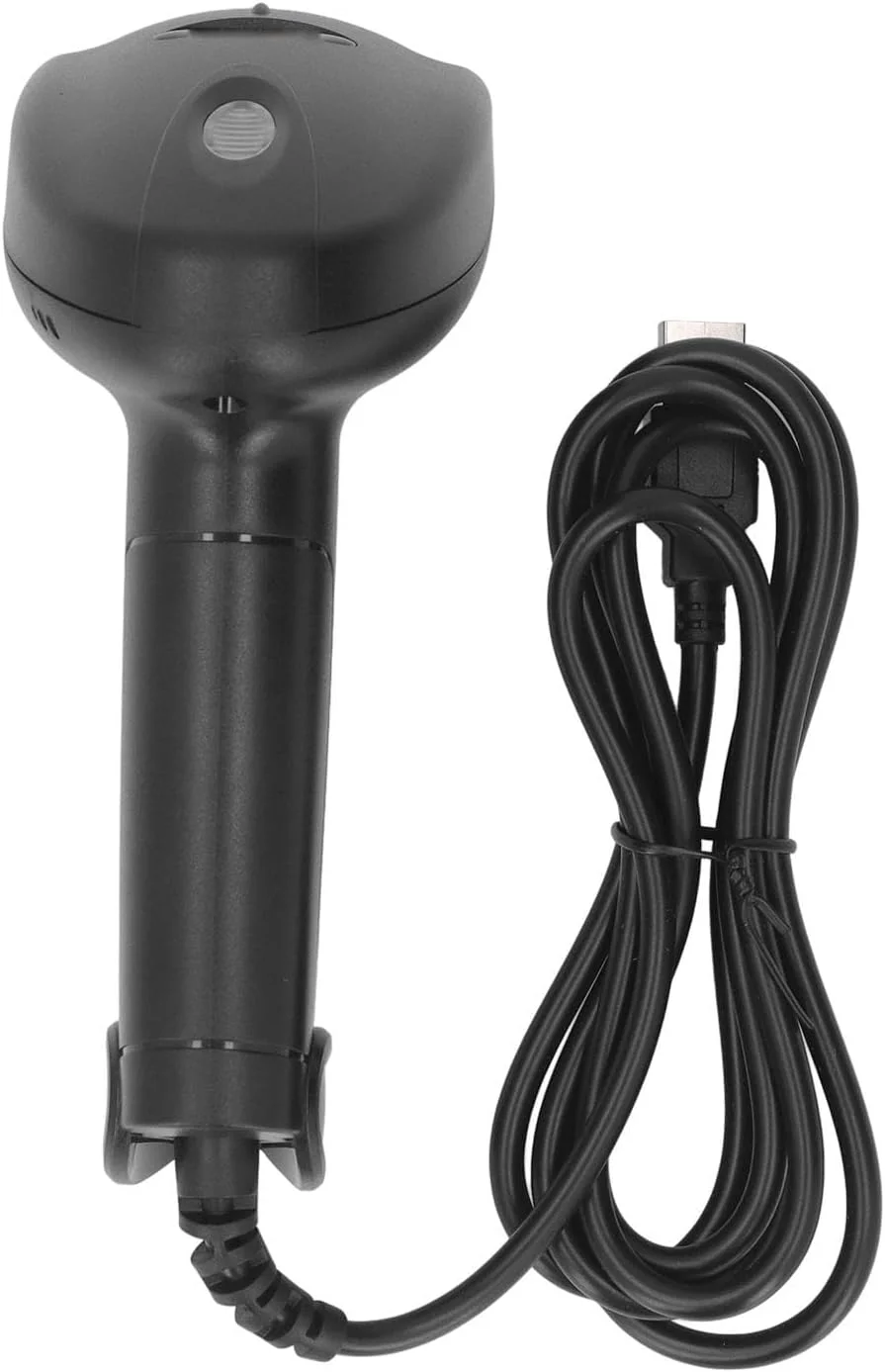 اسکنر بارکد دستی سیم دار 1D 2D با تراشه رمزگشای عملکرد با دقت بالا و طراحی تشخیص سریع برای لجستیک، اکسپرس، سوپرمارکت ها، انبارها و مراکز خرید