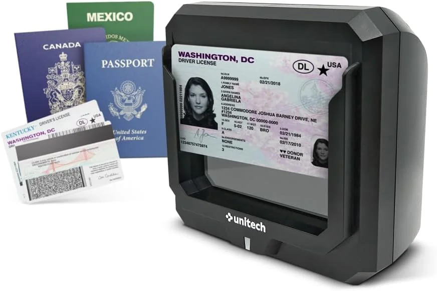 اسکنر شناسایی، پاسپورت، بارکد 2 بعدی، MRZ و شناسه موبایل IDWare Unitech TS200 SwiftScan