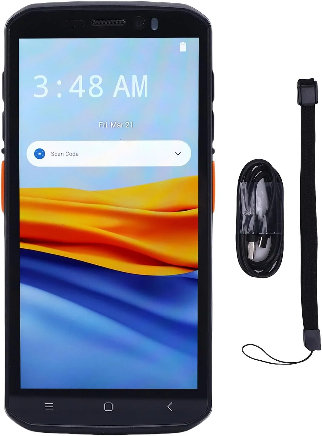 اسکنر بارکد NFC Annadue، بارکد خوان بلوتوثی NFC 1D 2D QR برای اندروید 14، 4G LTE، 2.4G 5G WIFI، صفحه لمسی 5.5 اینچی، 4 گیگابایت رم 64 گیگابایت رام، چراغ قوه