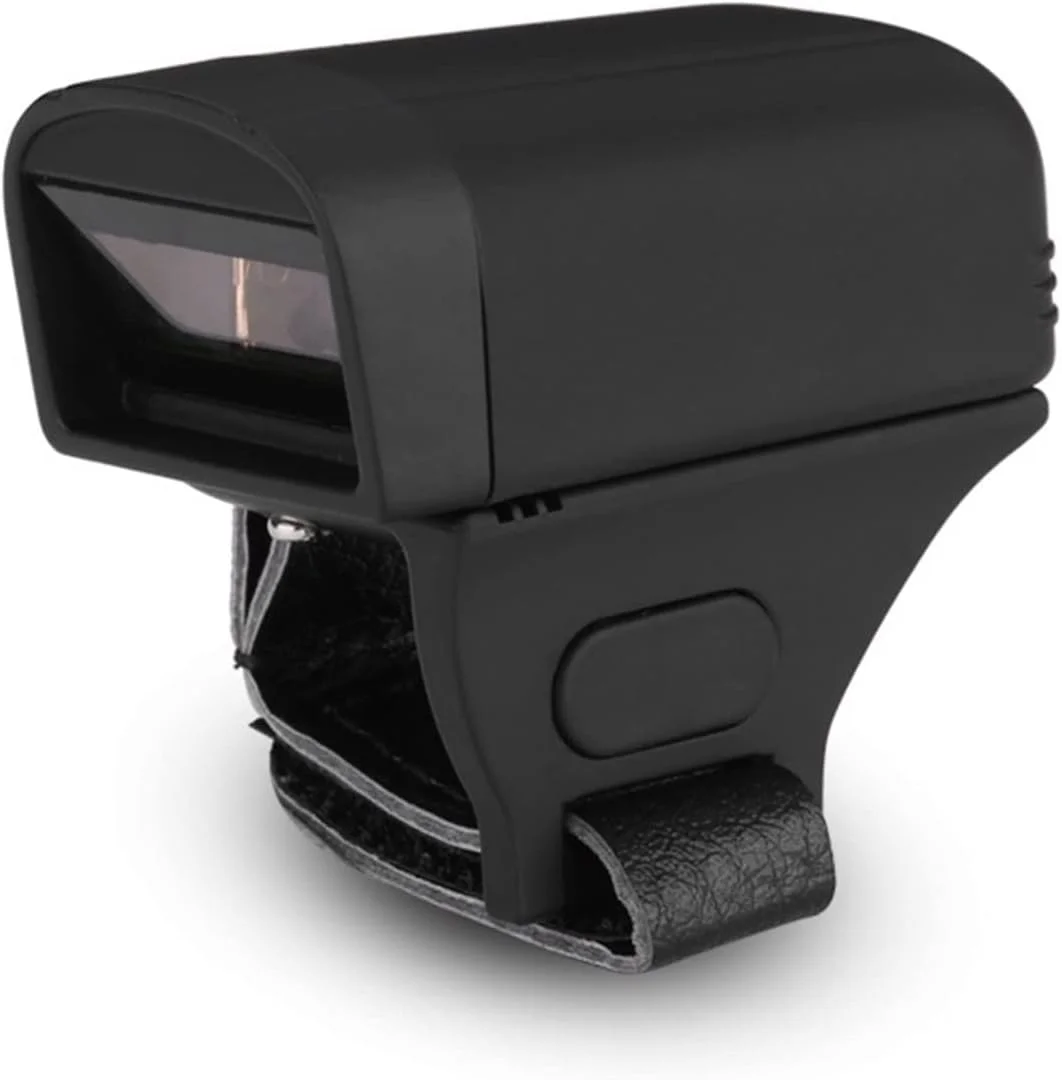 اسکنر بارکد ERTUUYD، اسکنر انگشتی بی‌سیم، اسکنر حلقه‌ای پوشیدنی، مینی اسکنر قابل حمل دو بعدی، بارکد خوان برای اسکنر دستی (اسکنر CCD 1D)