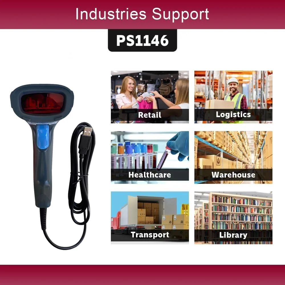 بارکد اسکنر 1D سیمی و بارکد خوان لیزری 1D، اسکنر بارکد USB سازگار با کامپیوتر برای فروشگاه، سوپرمارکت، انبار، لیزر نوری دستی USB با سرعت بالا بارکد اسکنر 1D سیمی و بارکد خوان لیزری 1D، اسکنر بارکد USB سازگار با کامپیوتر برای فروشگاه، سوپرمارکت، انبار، لیزر نوری دستی USB با سرعت بالا