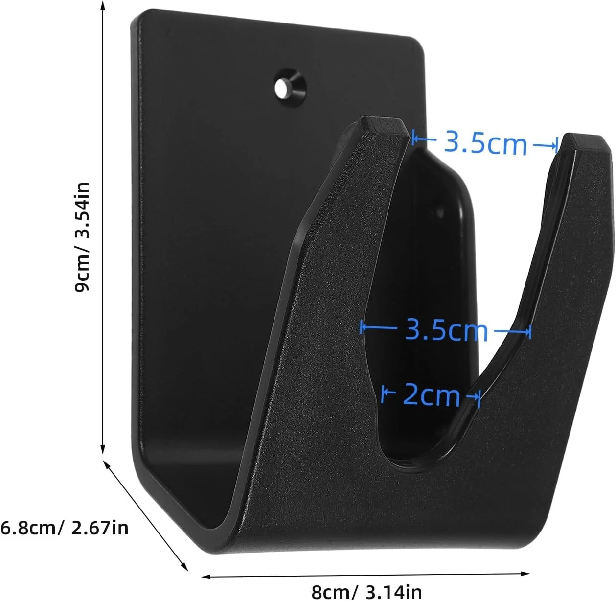TEHAUX 1 ست نگهدارنده اسکنر برای اسکنر بارکد، آویز اسکنر، نگهدارنده دیواری اسکنر، پایه نگهدارنده اسکنر بارکد برای اسکنر نماد، نگهدارنده اسکنر دستی پلاستیکی