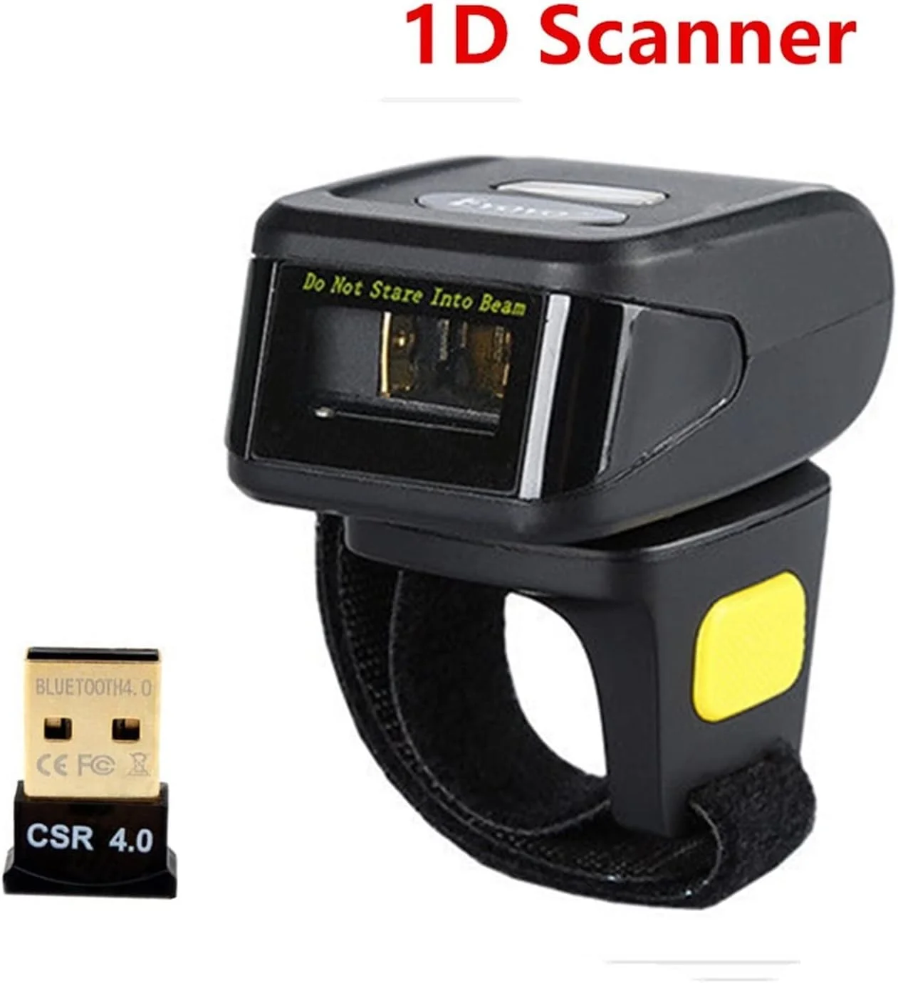 اسکنر بارکد دستی RTYUTT، اسکنر بارکد انگشتی مینی بی سیم بلوتوثی، اسکنر بارکد 1D، اسکنر 2D (اسکنر 1D)