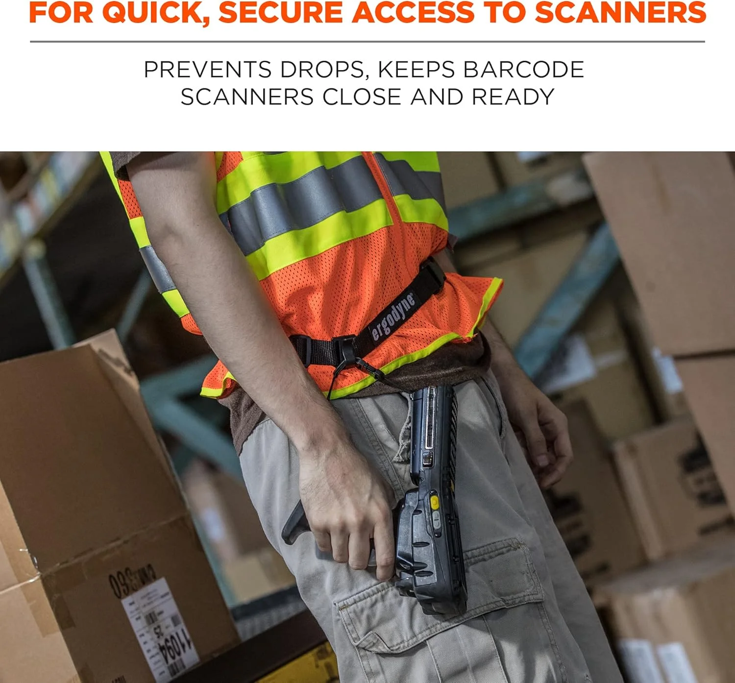 کمربند اسکنر بارکد Ergodyne Squids 3135 با قلاب، شامل بند حمل برای اسکنرهای بارکد، مشکی، کوچک کمربند اسکنر بارکد Ergodyne Squids 3135 با قلاب، شامل بند حمل برای اسکنرهای بارکد، مشکی، کوچک