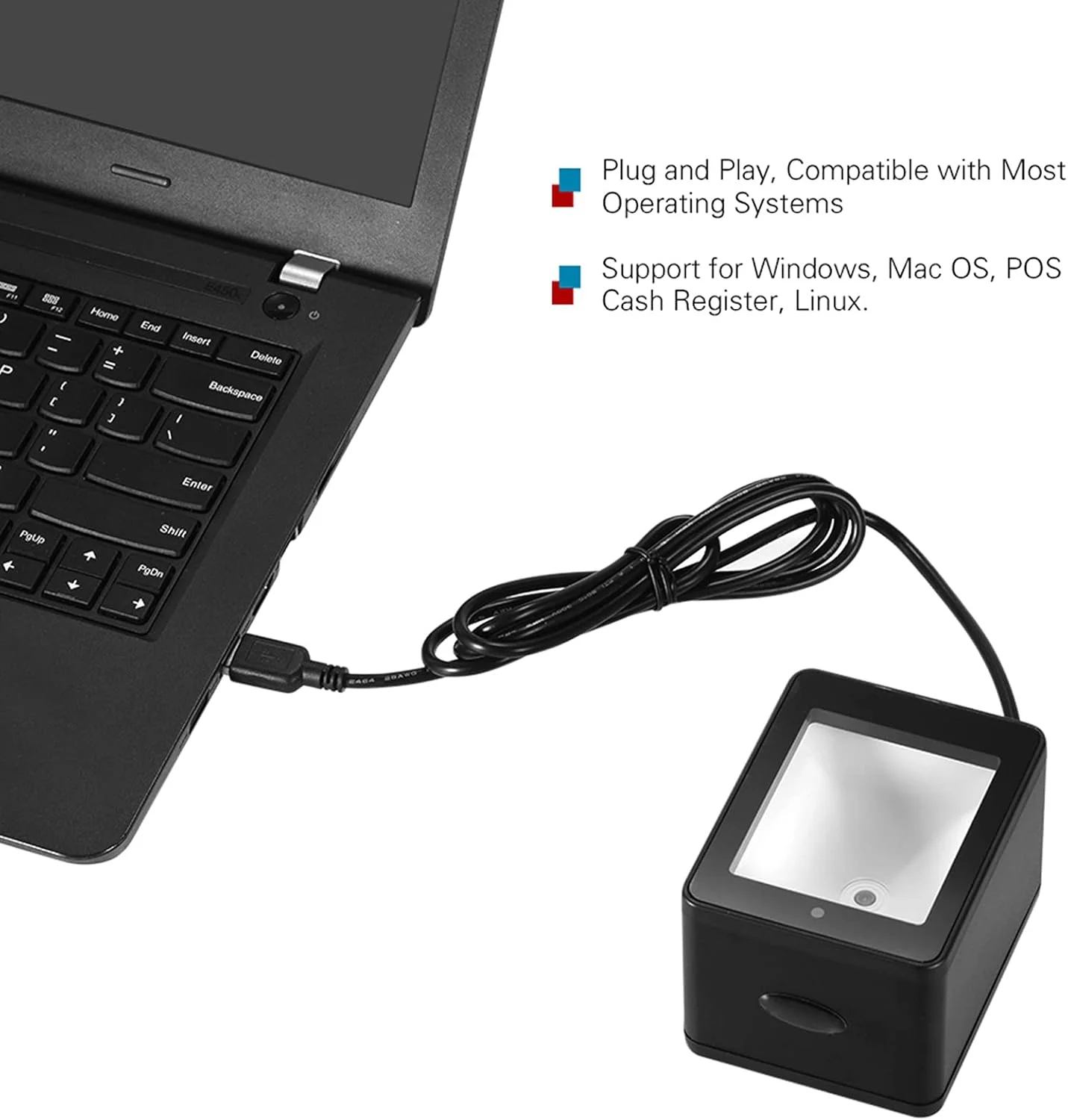 اسکنر بارکد YHD 9800 دسکتاپ 1D 2D QR با سیم USB، تصویر CMOS، دستی برای پرداخت موبایلی، بلیط الکترونیکی، اتوماسیون اداری، کیوسک ها و تجهیزات اسکنر بارکد YHD 9800 دسکتاپ 1D 2D QR با سیم USB، تصویر CMOS، دستی برای پرداخت موبایلی، بلیط الکترونیکی، اتوماسیون اداری، کیوسک ها و تجهیزات