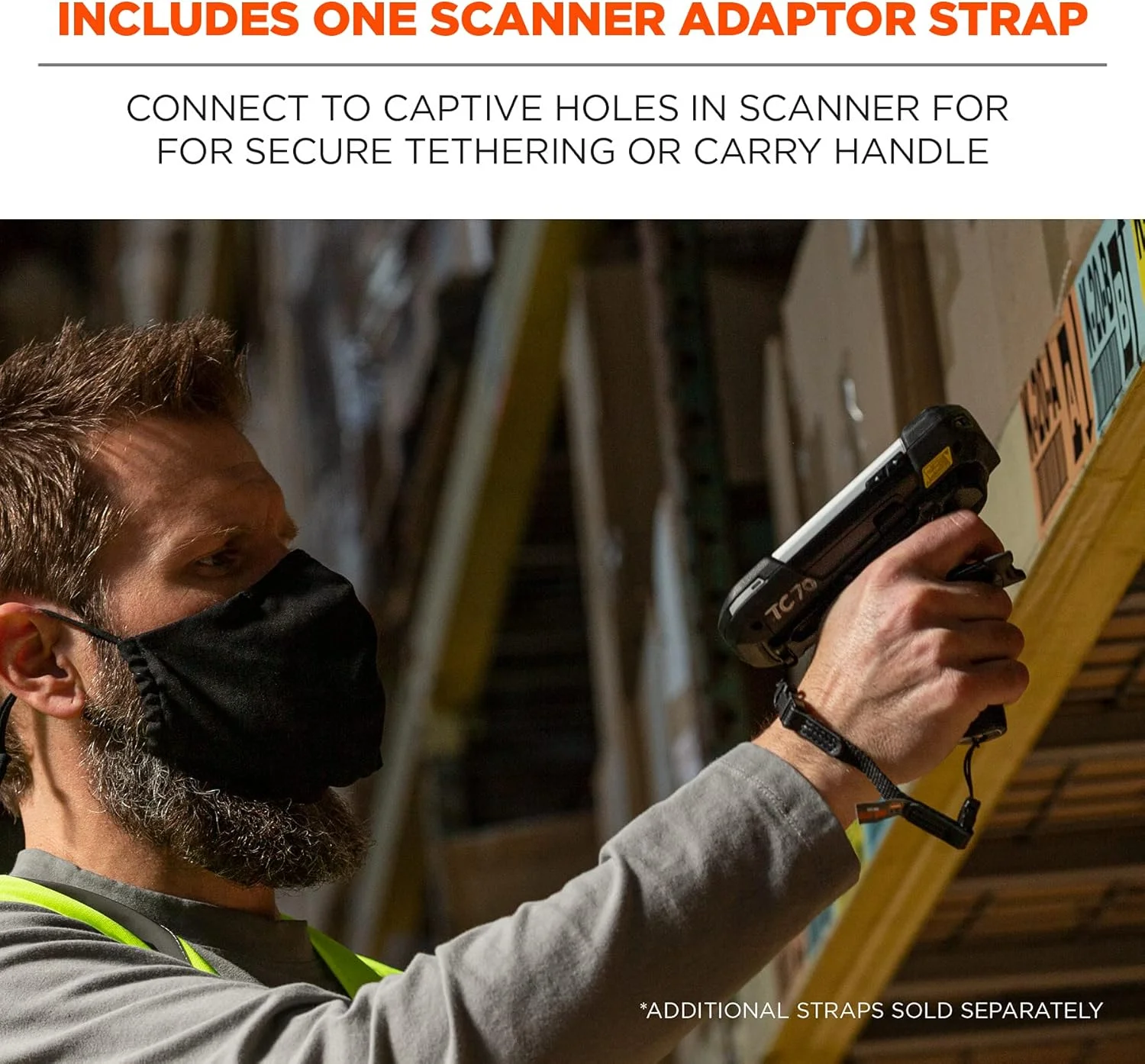 کمربند اسکنر بارکد Ergodyne Squids 3135 با قلاب، شامل بند حمل برای اسکنرهای بارکد، مشکی، کوچک کمربند اسکنر بارکد Ergodyne Squids 3135 با قلاب، شامل بند حمل برای اسکنرهای بارکد، مشکی، کوچک