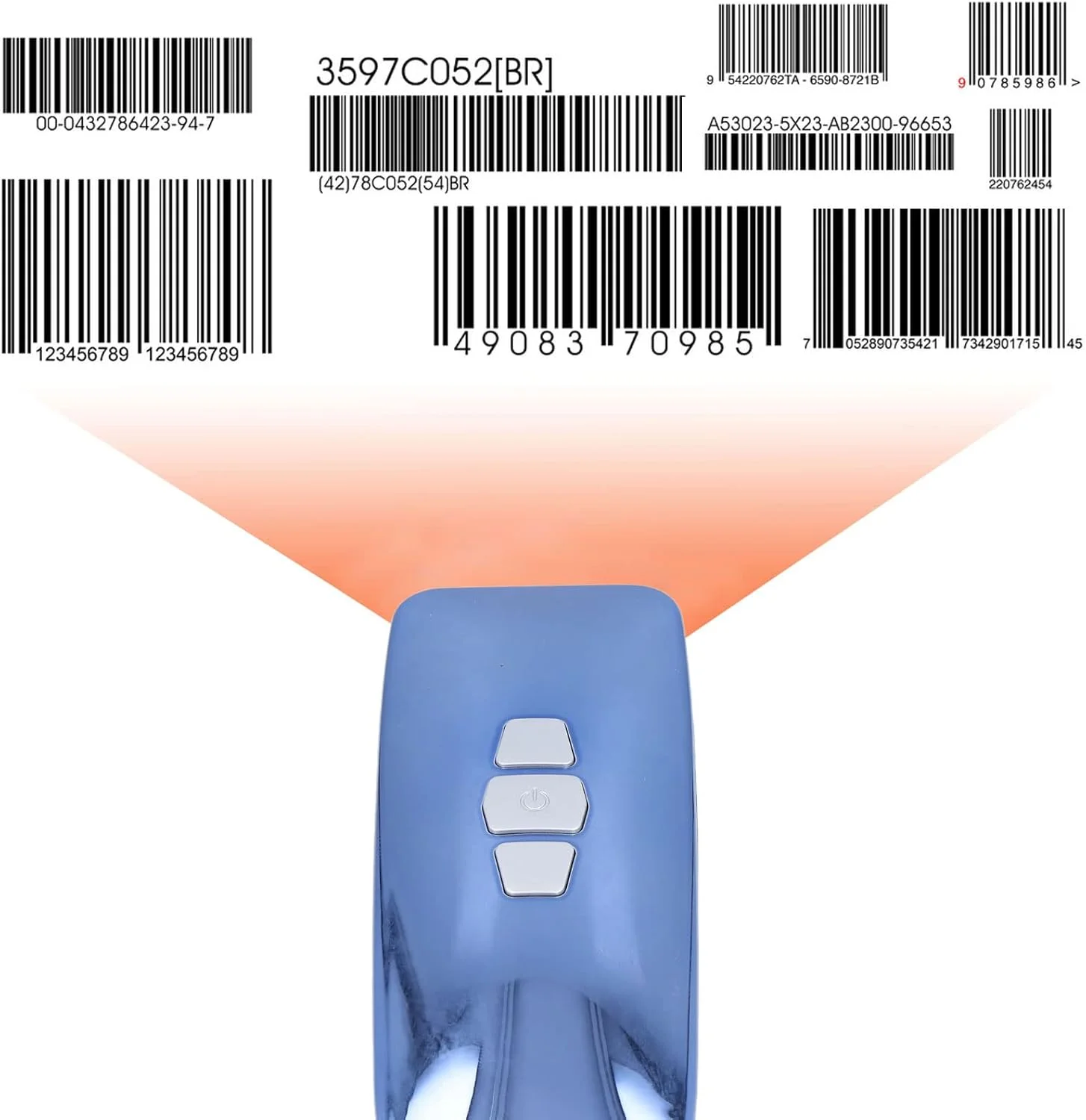 اسکنر بارکد بی سیم Elprico، بارکد خوان USB 3 در 1 با اسکنر دستی بارکد سنسور CMOS برای لپ تاپ، کامپیوتر، تلفن همراه، تبلت اسکنر بارکد بی سیم Elprico، بارکد خوان USB 3 در 1 با اسکنر دستی بارکد سنسور CMOS برای لپ تاپ، کامپیوتر، تلفن همراه، تبلت